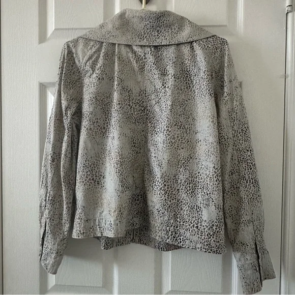 SD Collection Gray Leopard Utility Jacket - Picture 2 of 5